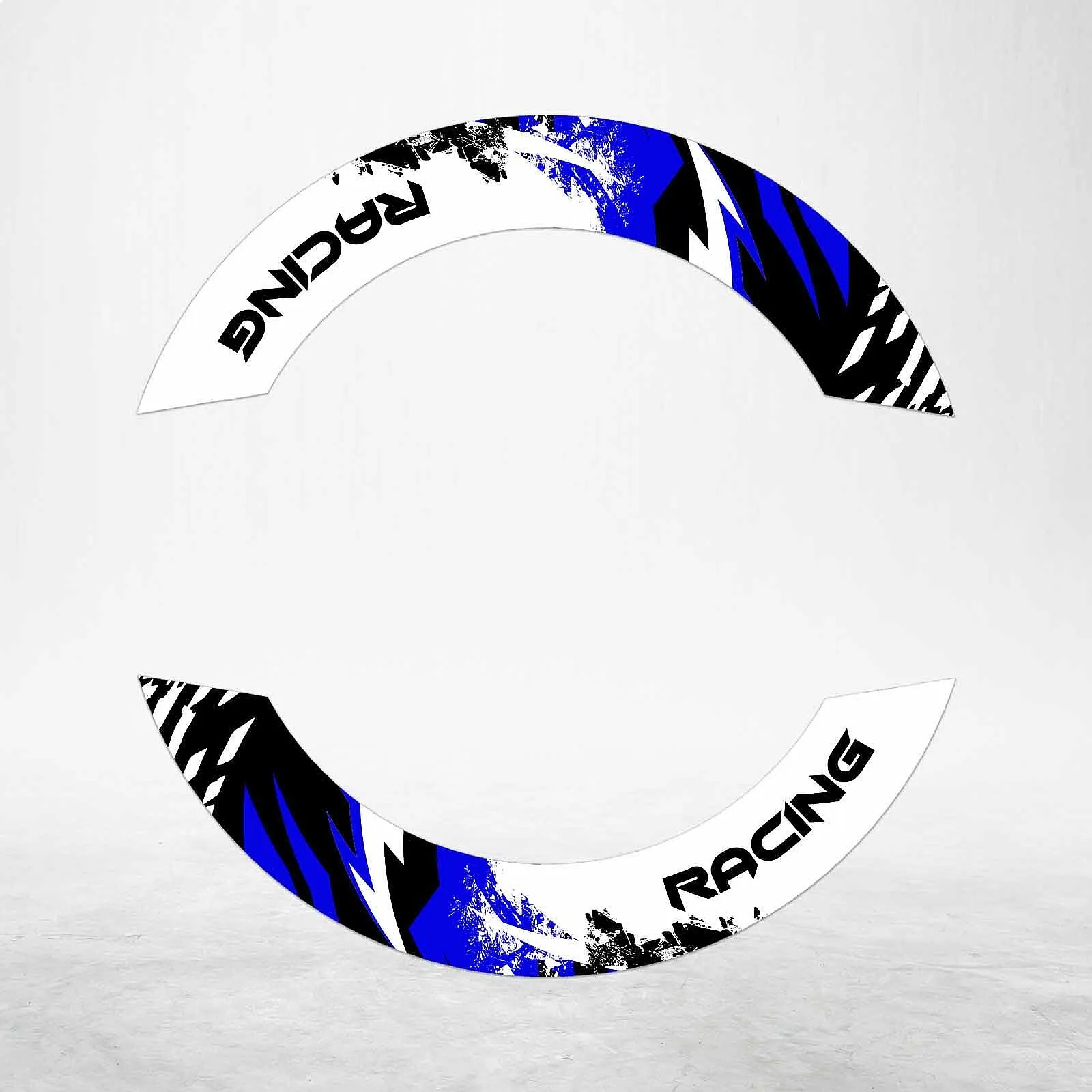 S05W Blue 2-Piece Rim Wheel Stickers Decals For GSXR600 2014-2022
