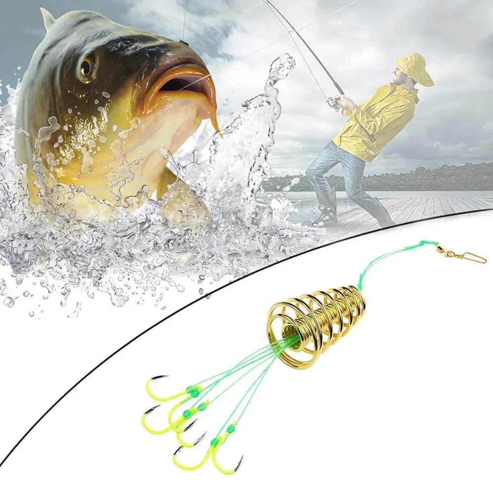 Seawater fishing High Carbon Steel Fishing Line Fishing Tool Accessorie Explosion Fishing Hook Bomb Hook Lure Barbed Hook