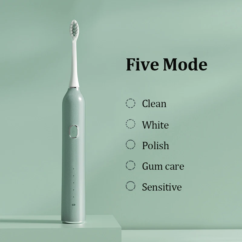 فرشاة أسنان كهربائية بالموجات الصوتية الكبار طالب عنبر زوجين التخلي عن بطارية الإرتفاع المغناطيسي الحياة 120 أيام USB الشحن