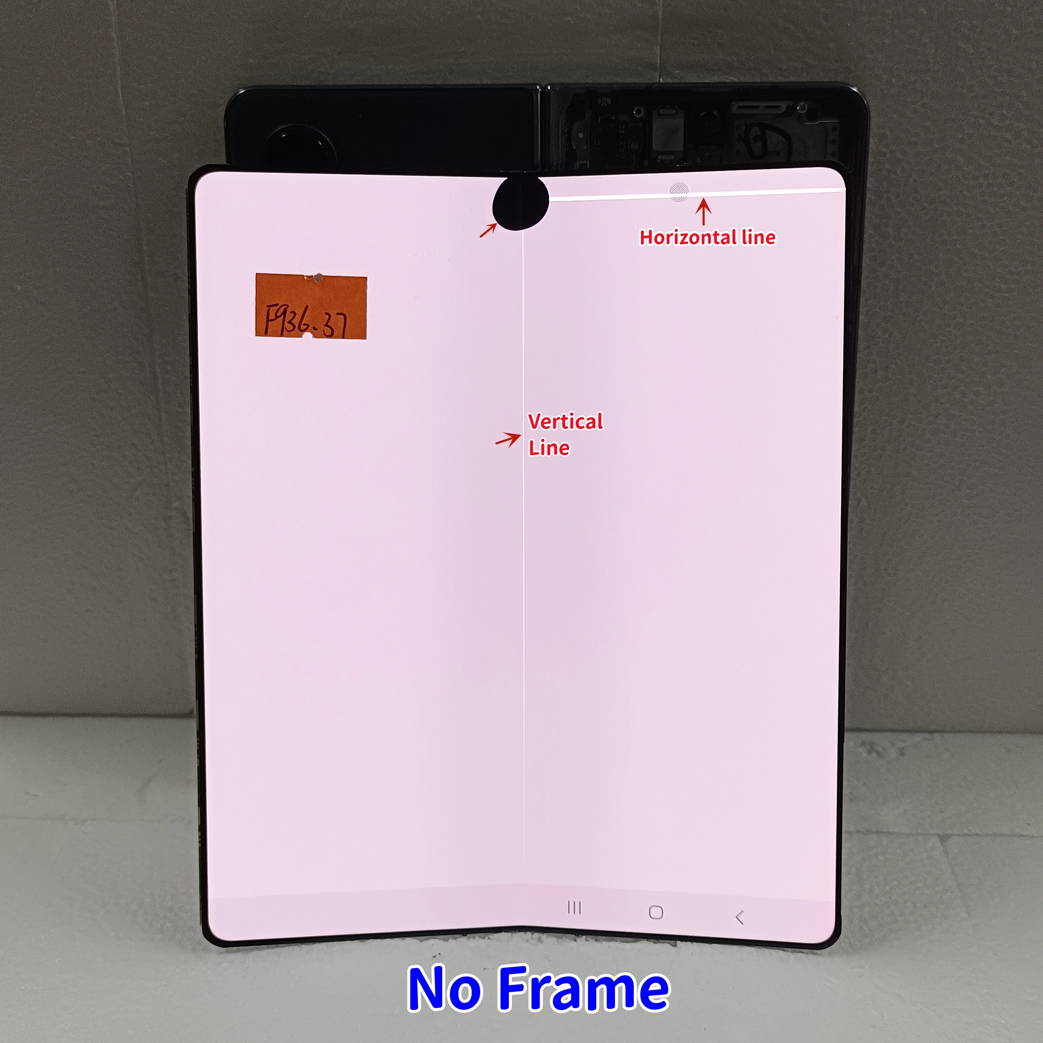 AMOLED For Samsung Z Fold 4 SM-F9360 F936 LCD Display Touch Panel Inner Screen Digitizer Assembly Replacement Parts With Defect