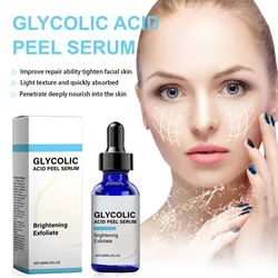 1/2/5pcs Glycolic Peel Serum Facial Care Serum Improve Skin Moderate Ability Light Texture Penetrate Deeply Into The Skin 30ml