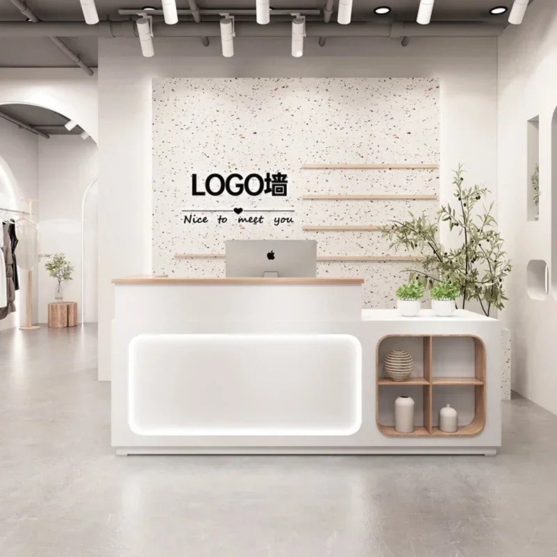 Italian Style Clothing Shop Reception Desks Hotel Designer Simplicity Reception Desks Beauty Salon Furniture Receptionen HBRD