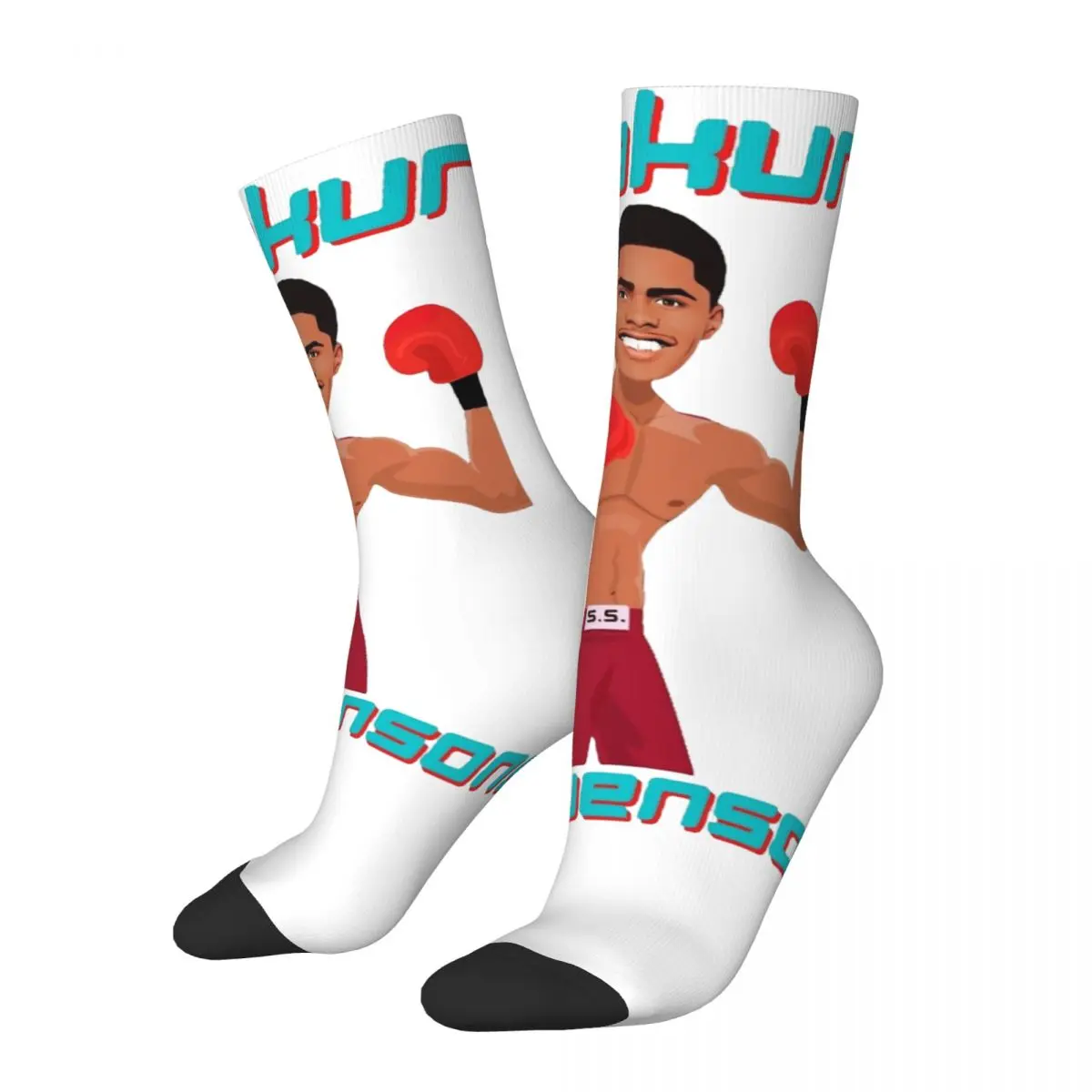 

Happy Funny Female Male Socks Shakur Stevenson Boxing Boxer Accessories Cute Cool Fighter Sport Sock Spring Autumn Winter