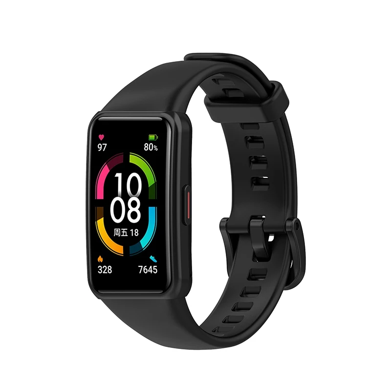 Correa de silicona para Huawei Band 6/Honor Band 6, repuesto Original de pulsera inteligente, 19 colores