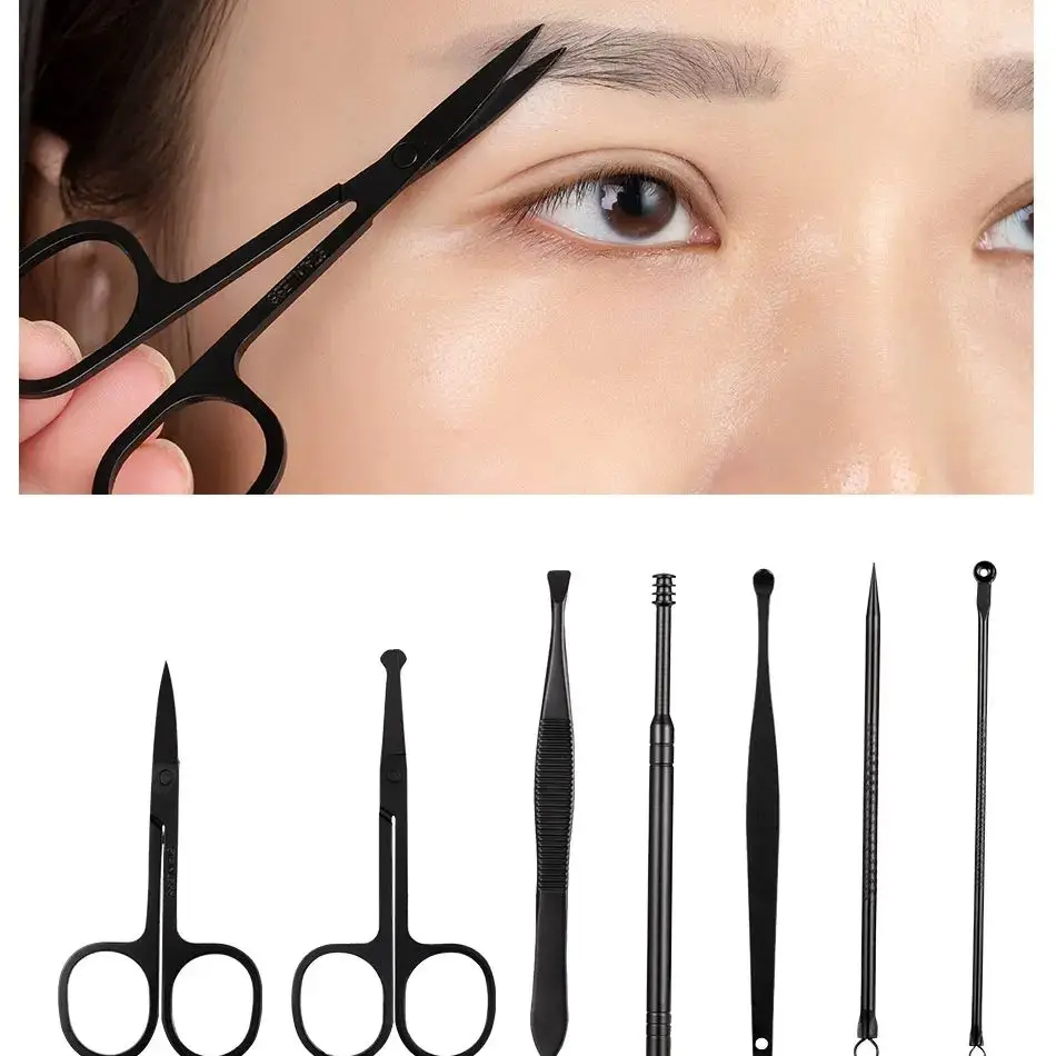 ชุดตัดเล็บแบบซิปหนังใหม่ 12/26 ชิ้น พร้อมอุปกรณ์ตัดเล็บสแตนเลส สำหรับเล็บมือและเล็บเท้า