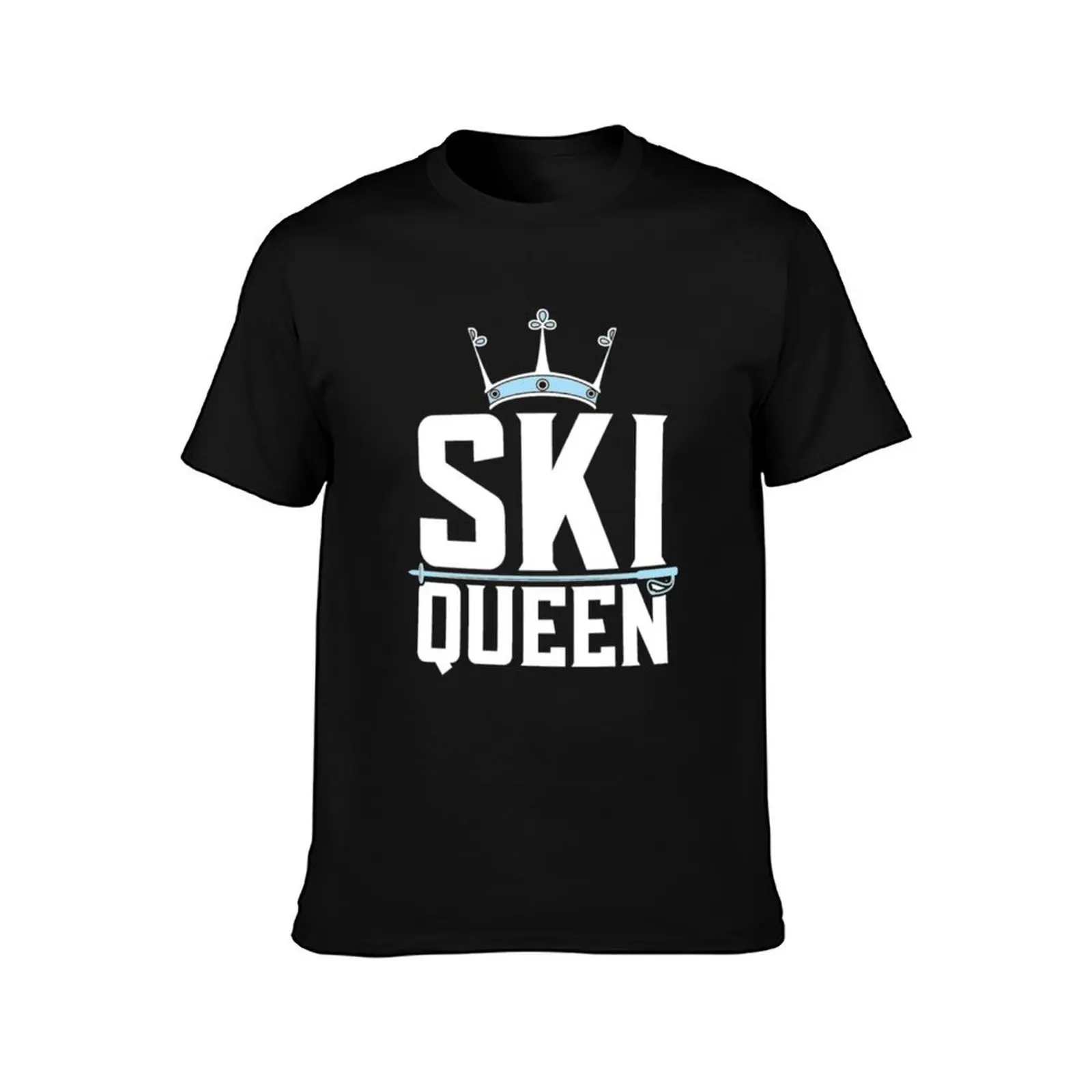 Ski Queen winter snow sport T-Shirt Worker Basic Short Sleeve Tee