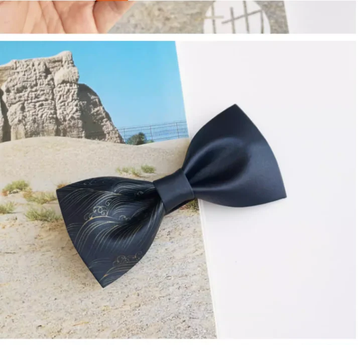 

Классический мужской галстук-бабочка с принтом под масляную живопись, повседневный, для вечеринок, модный аксессуар