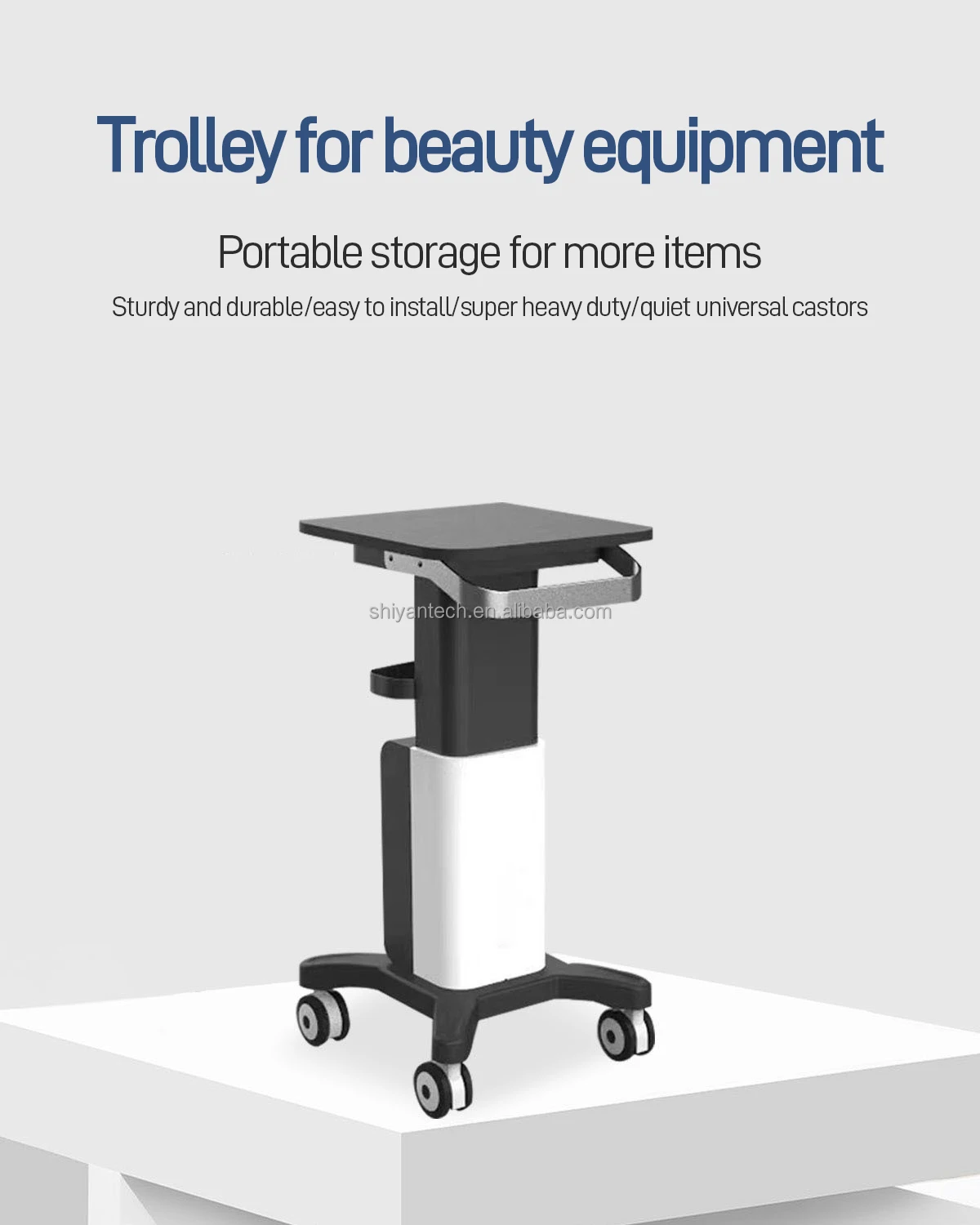

Best Trolley 4 Mobile Wheels Facial Spa Trolley Carts Beauty Salon Trolley Cart for Beauty Machine