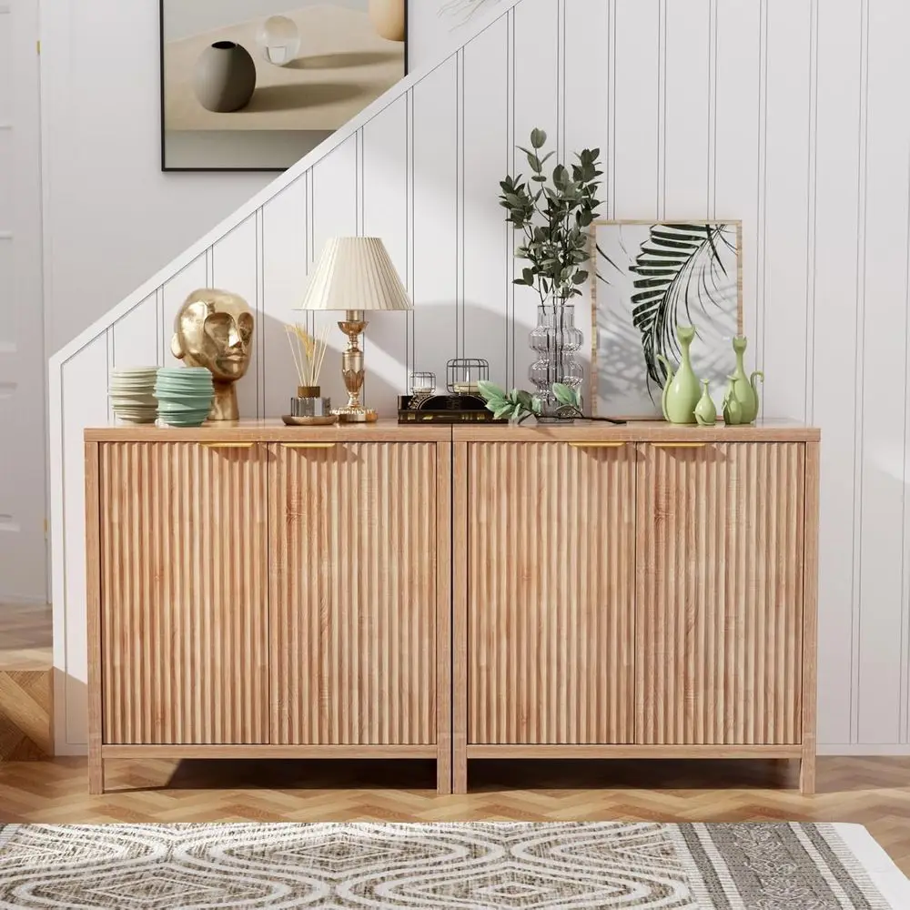 

Sideboard Buet Cabinet, 31" Storage Cabinet with 2 Doand Adjustable Shelves, Sideboard ole or Dinning Room, Kitchen and Living R