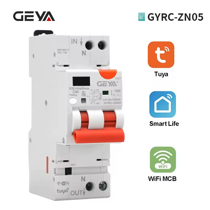 TUYA WIFI RCBO LED Adjustable Sm