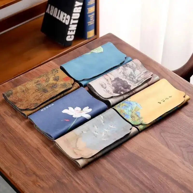 Chinese Style National Style Small Tea Mat Dry Tea Towel Pad Kung Fu Tea Set Accessories Thickened Heat Insulation Pad