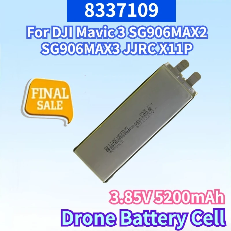 

8337109 3.85V 5200mAh Rechargeable Battery for DJI Mavic 3 SG906MAX2 SG906MAX3 JJRC X11P HS550 High Quality Drone Battery Cell