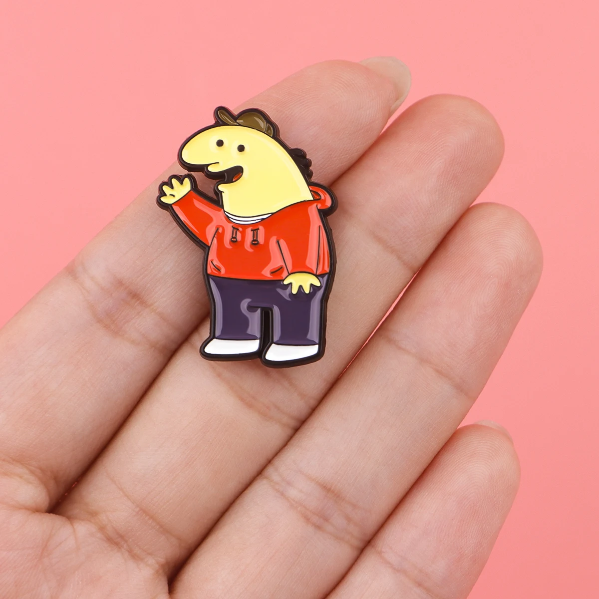 Smiling Friend Enamel Pins Badge Brooch backpacks Bag Collar Lapel Decoration Jewelry Gifts for Friends