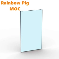 Rainbow Pig MOC Parts 57895 35294 Glass for Window 1 x 4 x 6 Compatible Bricks DIY Assmble Building Blocks Particle Kid Toy Gift