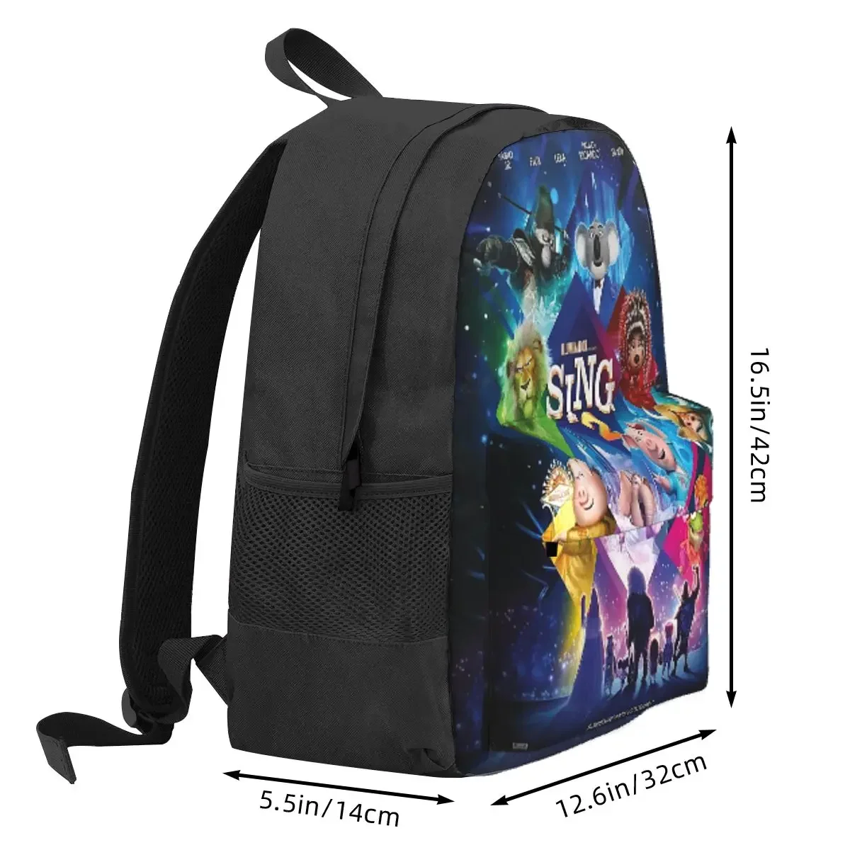Movie Sing Backpack Daypack Large Capacity Boys Girls BookBag School Bag Shoulder Bags for Men Women
