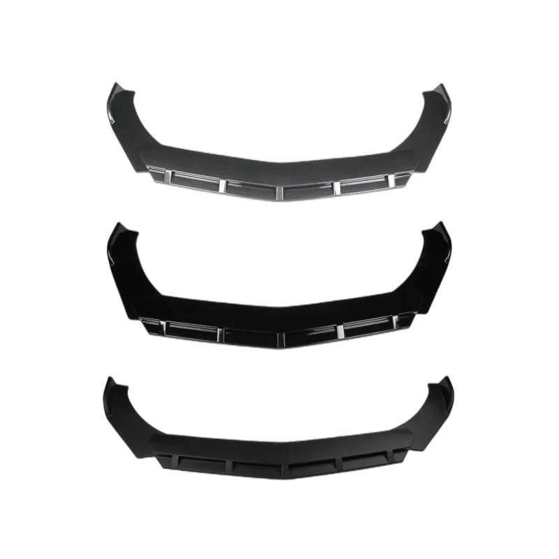 3Pcs Car Universal Body Kit Front Shovel Duck Lip Bumper Chins Diffuser For Geely Tugella Xingyue Audi Honda VW Spoiler Splitter