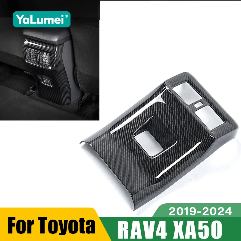 

For Toyota RAV4 XA50 2019 2020 2021 2022 2023 2024 RAV 4 Hybrid Car Rear Air Conditioning Vent Outlet Cover Trim Accessories