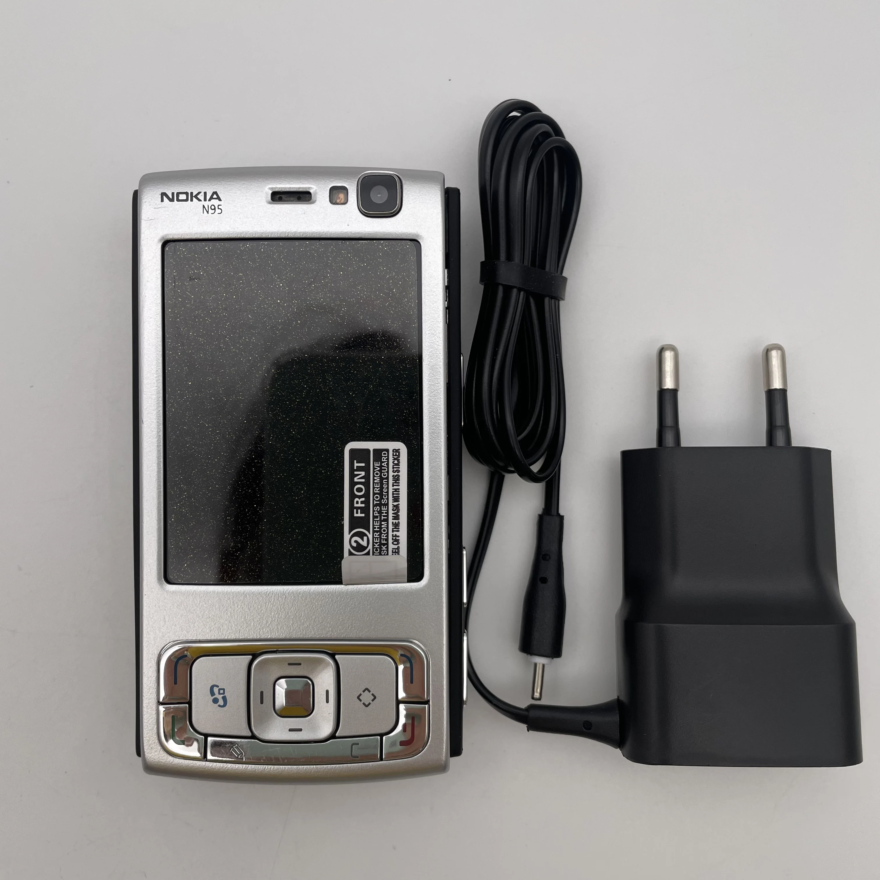 هاتف Nokia N95 5MP مكبر صوت بلوتوث مجدد غير مقفول، لوحة مفاتيح عبرية عربية روسية