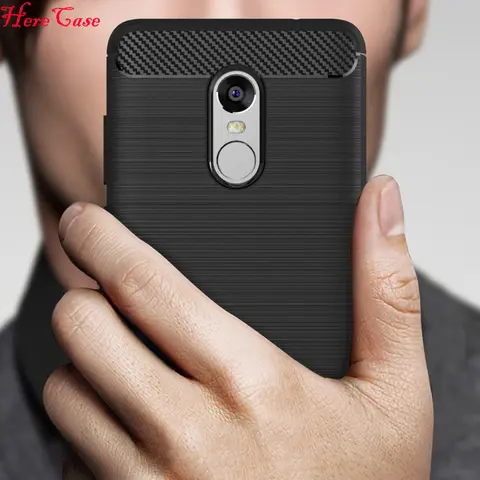 Soft Silicone Back Cover Phone Case For Xiaomi Redmi Note 4 Note 4 Pro Prime Anti-knock Carbon Fiber Coque Bag For Redmi Note 4X