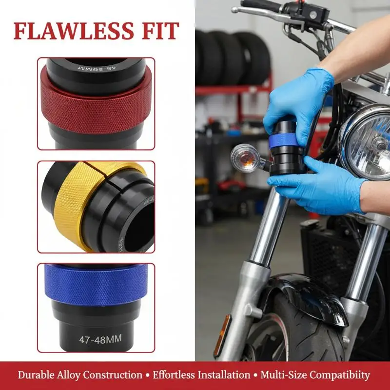 

Motorcycle CNC 38-50MM Front Fork Oil Seal Driver Tools Guide Sleeve Tools Oil Seal Wrench For Pit Dirt Bike