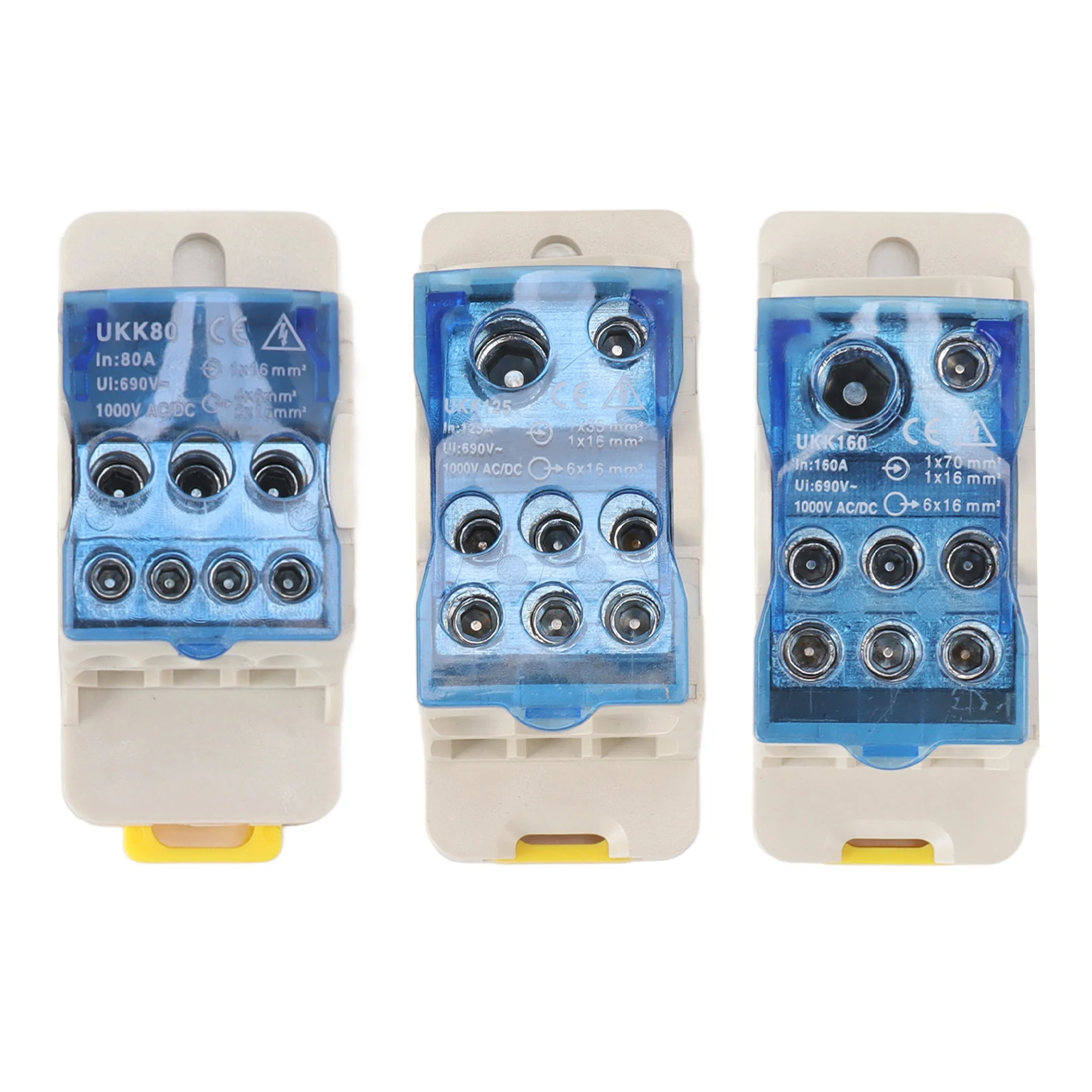 DIN Rail Power Junction Box Electrical Terminal Block Connector Distribution Box AC DC1000V Distribution Box Power Junction Box