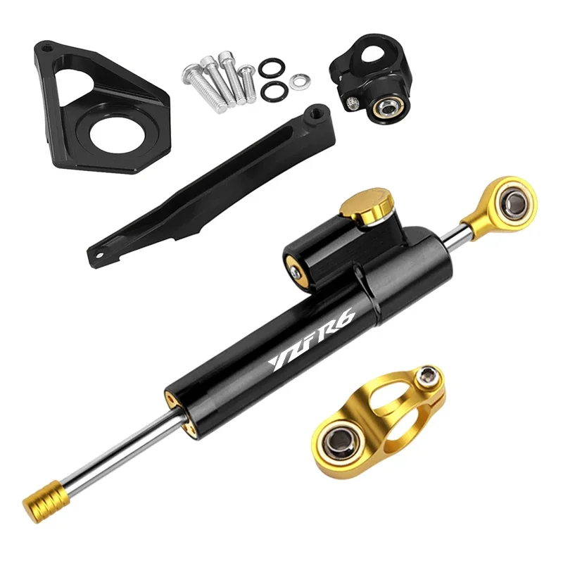 مثبط التوجيه ينطبق دراجة نارية استقرار التوجيه المثبط قوس جبل تعديل لياماها YZF600 YZF R6 2003 2004 2005