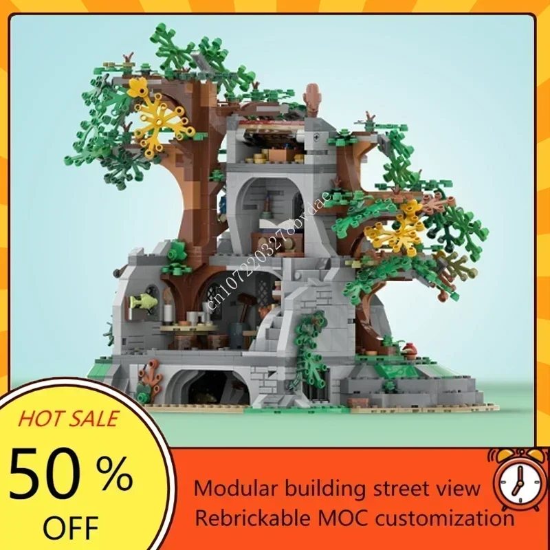 1751PCS MOC Medieval Castle The Secret Inn Forest Castle Custom Puzzles Technology  DIY Creative Educational Assembly Toys Gift