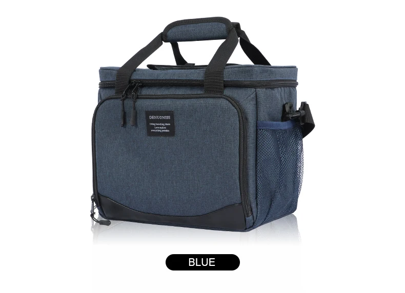 13L Thermische Tasche Mittagessen Box Für Arbeit Picknick Tasche Männer Auto Bolsa Kühlschrank Tragbare Eis Kühler Bier Handtasche Halten Lebensmittel rucksack – Detail 13
