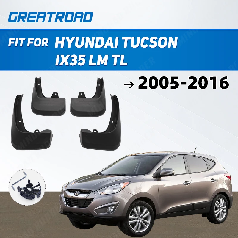 Mud Flaps For Hyundai Tucson ix35  LM  TL Mudflaps Splash Guards Mudguards Fender Protector