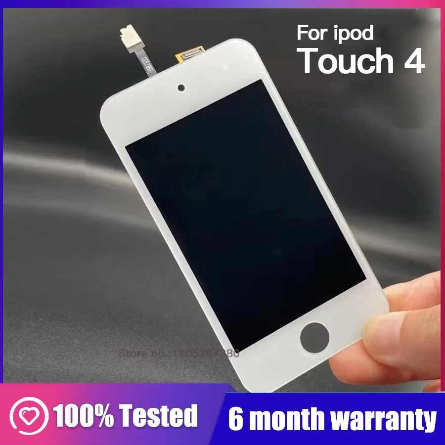 Pantalla LCD OEM Touch4 para iPod Touch 4, 4.ª generación, 4G, 8GB, 32GB, 64GB, digitalizador, cristal, ensamblaje de pantalla táctil, probado, reparación, reemplazo
