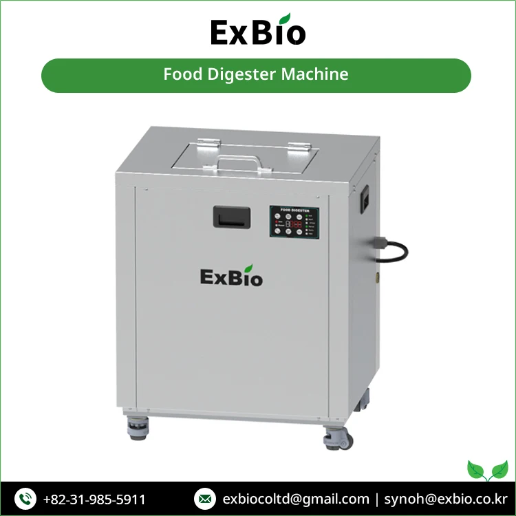 Top Supplier of Exbio 30kg/day Capacity Induction Motor Type Food Garbage / Food Waste Composting Disposal Machine