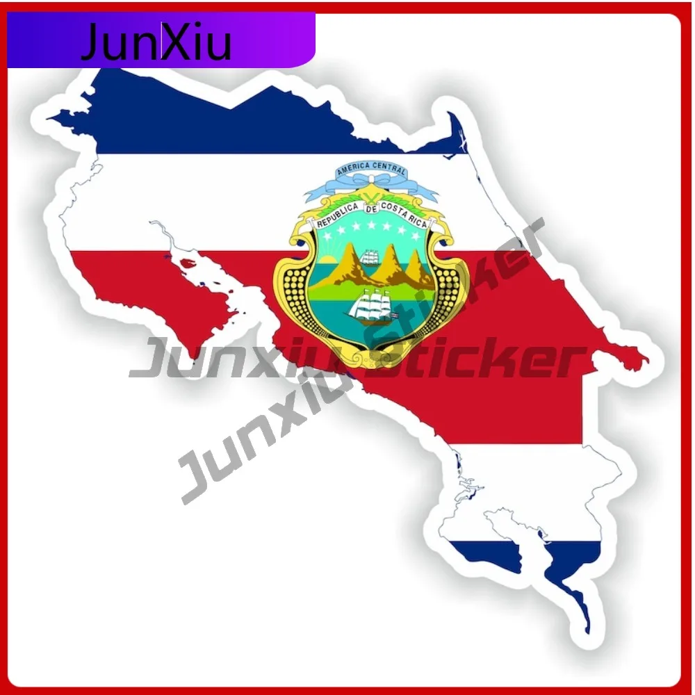 

Costa Rica National Emblem Map Shape And Outline Stickers Waterproof Vinyl Decals Glass Rx Bumper X500 Motorcycle Stickers Cars