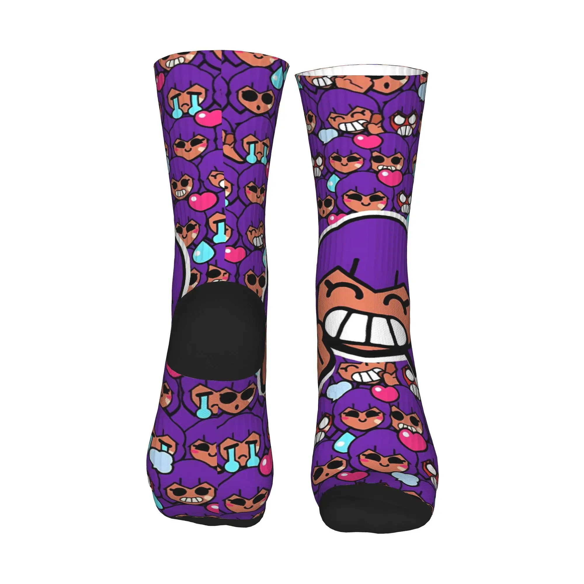 Brawles أبطال الكرتون لعبة الجوارب المضادة للانزلاق جوارب زوجين عالية الجودة تسلق الجوارب الشتاء Harajuku نمط الجوارب