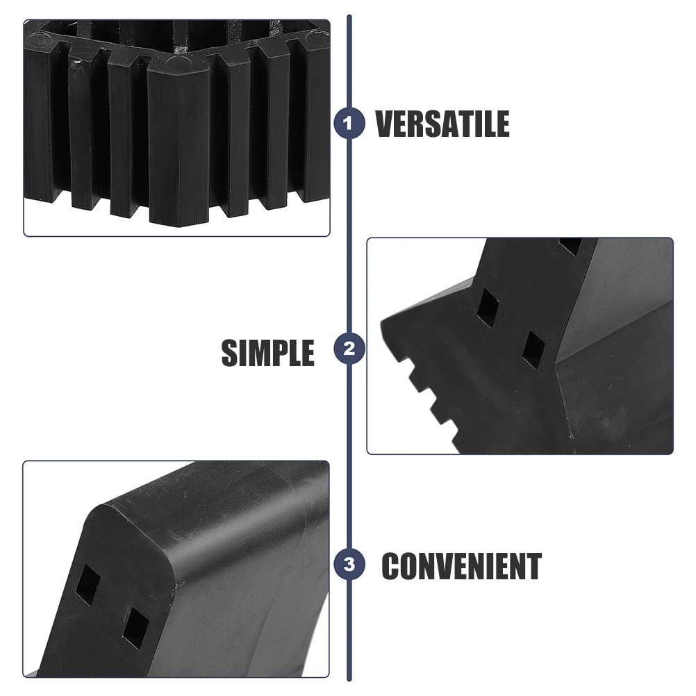 

6pcs Anti-Slip Foot Durable Rubber Ladder Feet Protectors Easy Install Compatible With Various Sizes Ladder Accessories Covers