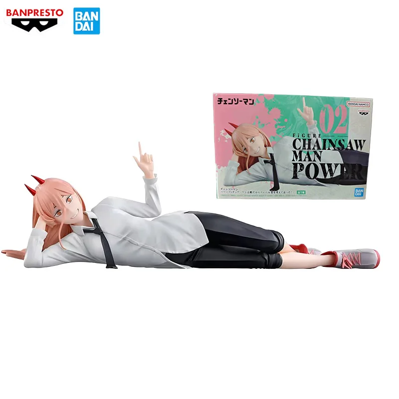 

In Stock Original Banpresto Chainsaw Man Power Action Figure Anime PVC Model Genuine Collectible Toy 22Cm Children's Gift Statue