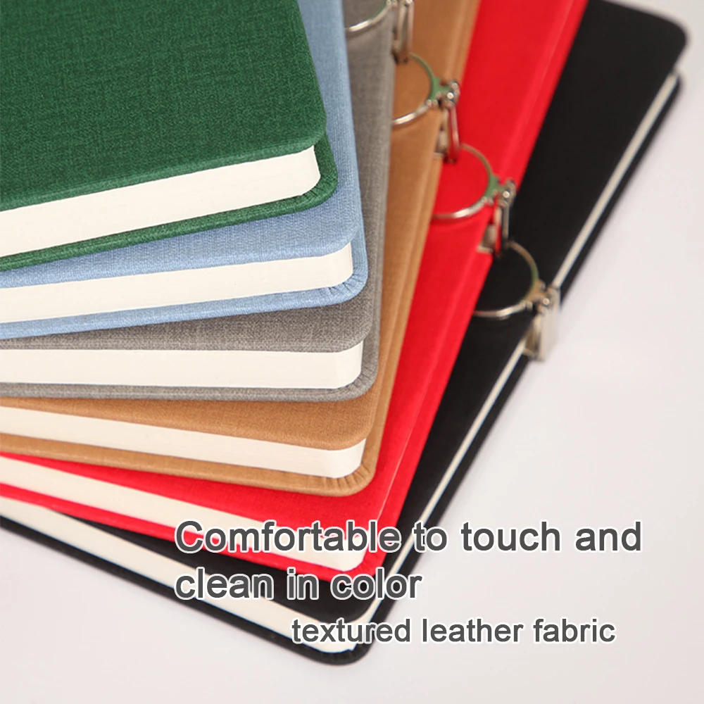 (Logo can Engrave) A5 Simple Notebook With Buckle Design, Thickened Student Diary, Business Meeting Minutes, Notepad