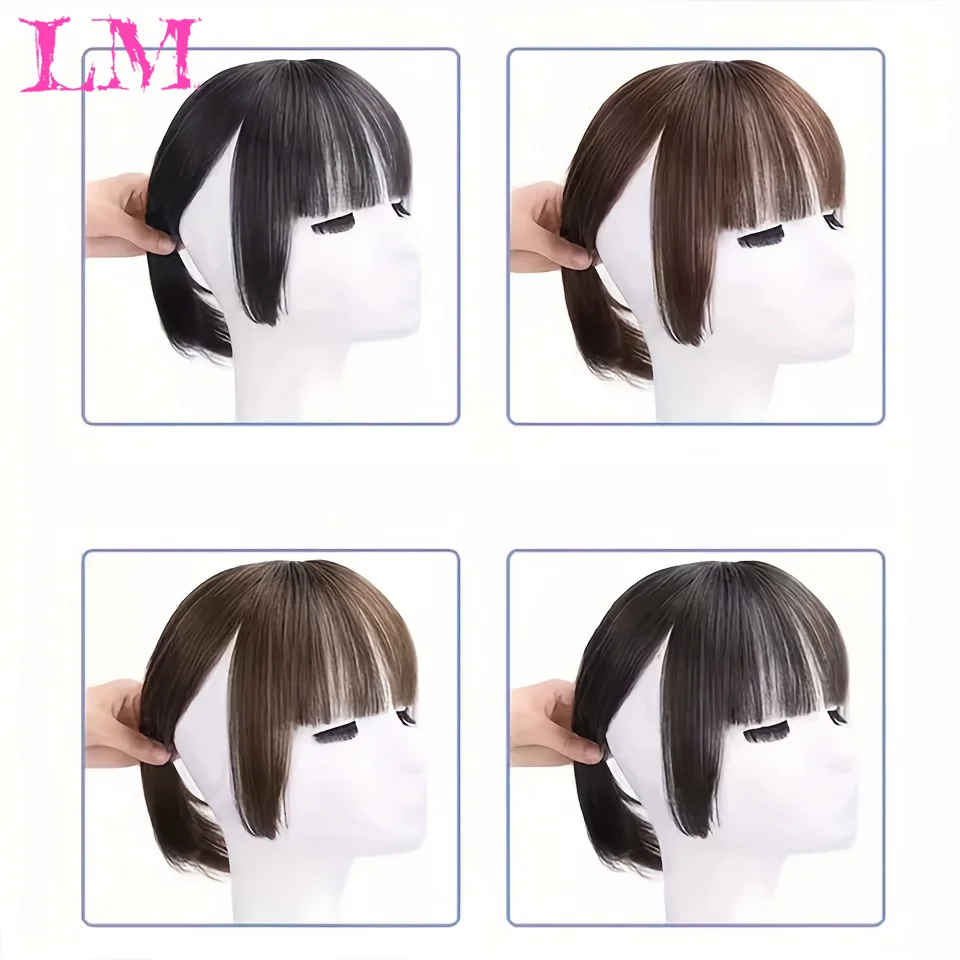 LM Synthetic 3D Bangs Hair 3D Air Bangs Patchwork Wig One Card One Piece Bangs Natural Invisible Wig For Women