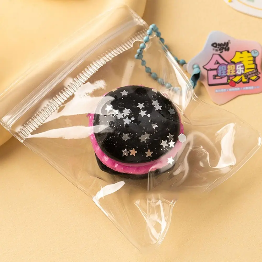 Cute Simulation Bread Pinching Keychain Mini Slow Rebound Pinch Bag TPR Stress Release Toy Gift