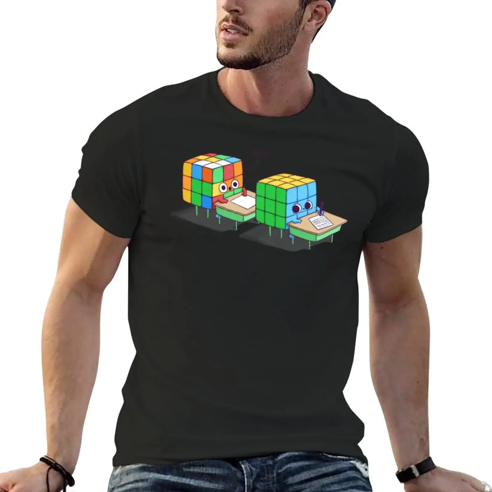 Puzzled Test T-Shirt Aesthetic clothing anime t shirts oversizeds t shirts for men graphic