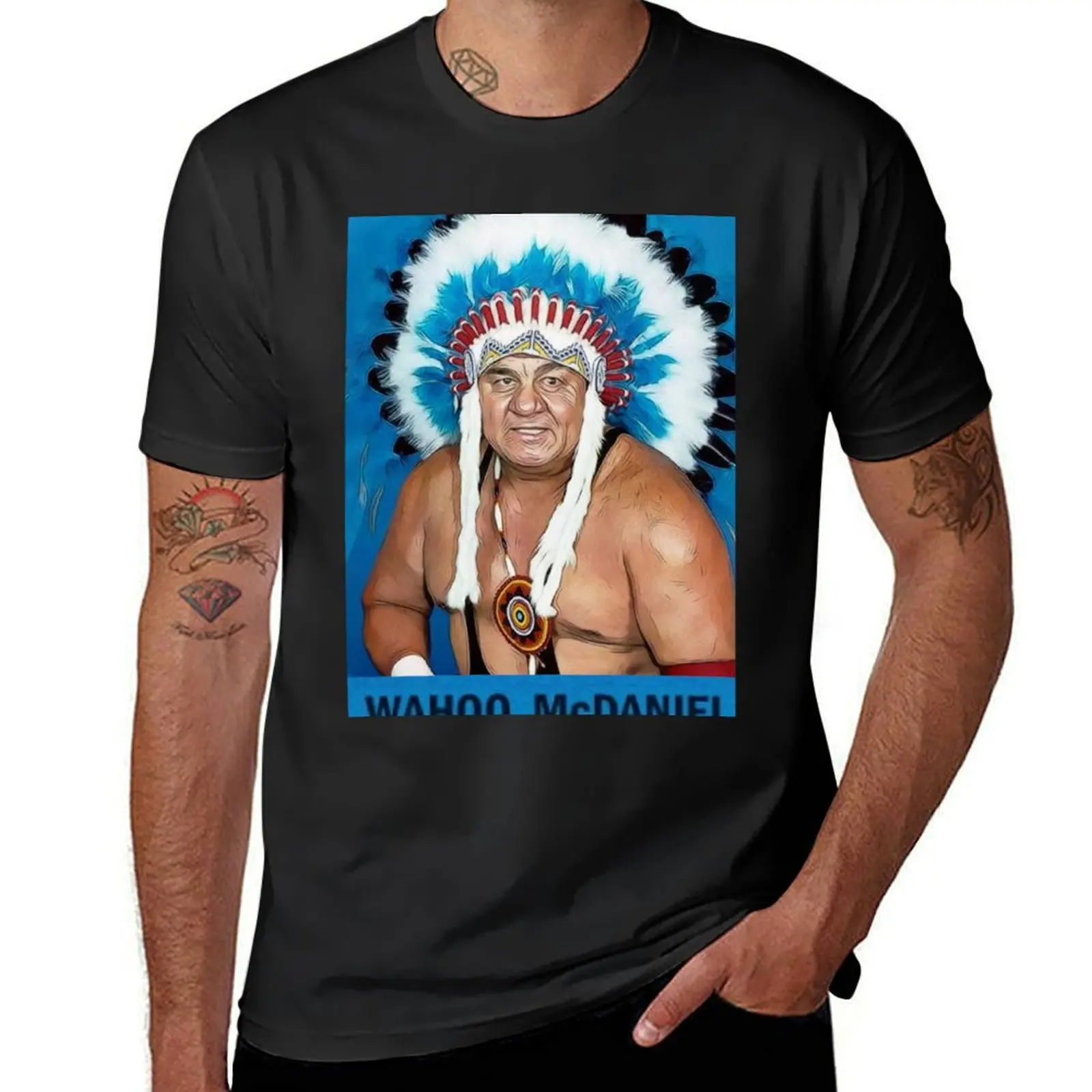 Wahoo McDaniel T-Shirt Blouse oversized mens funny t shirts