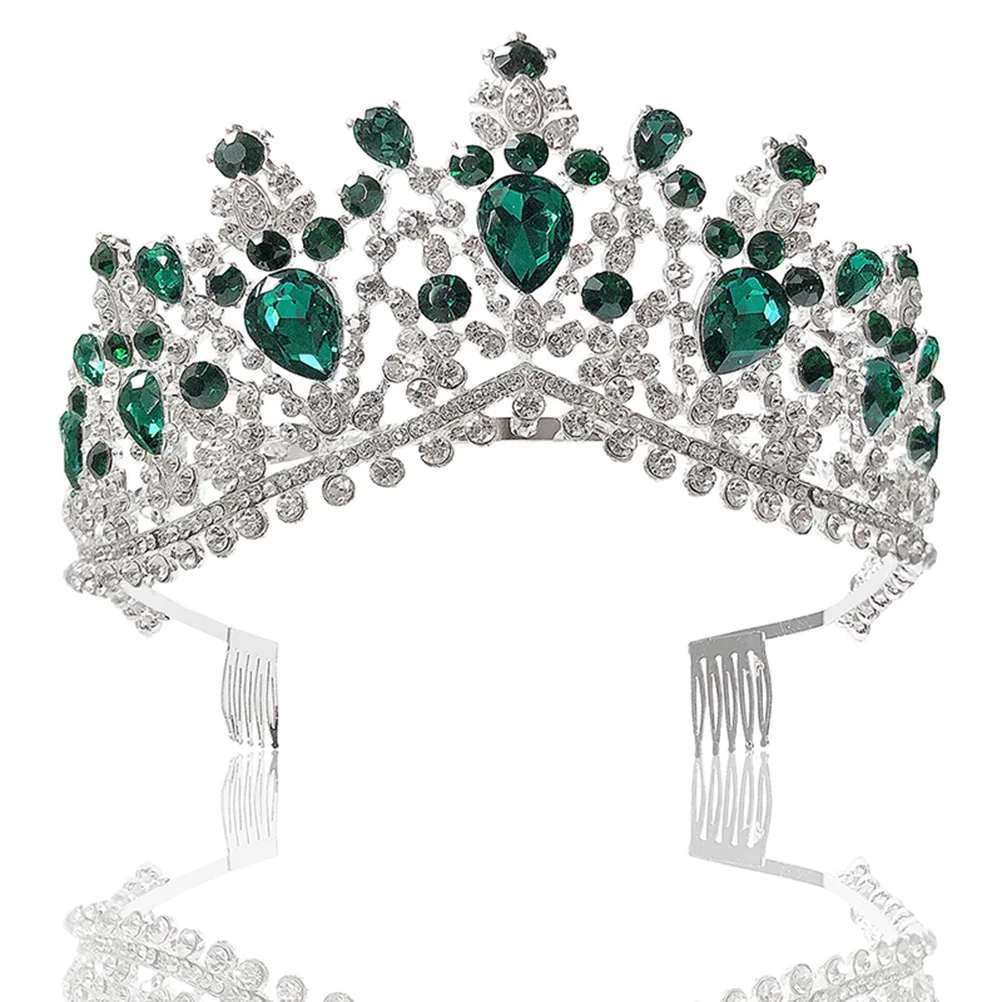 

1Pcs Crown Headwear Elegant Bride Crown Alloy Rhinestone Comb Design Wedding Headdress Fashion Headwear for Bridal Party Prom