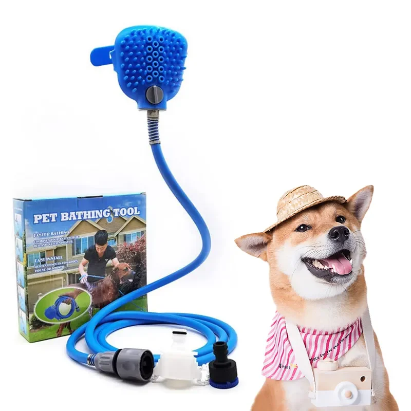 

Portable Pet Bathing Tool, Dog and Cat Shower Tool, Nozzle Hose, Silicone Massage, Clean Tool