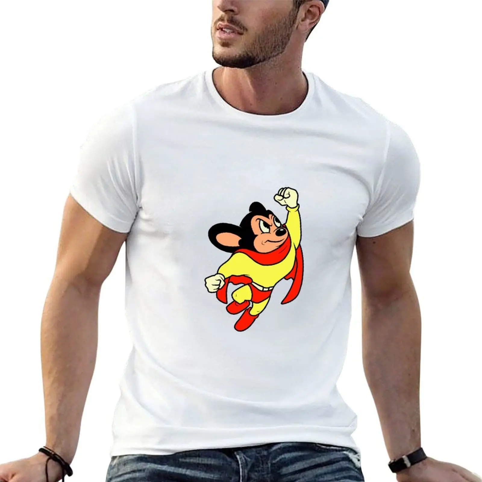 Mighty Mouse T-Shirt funny t shirts cotton essential t shirt t shirt personalised T-shirt
