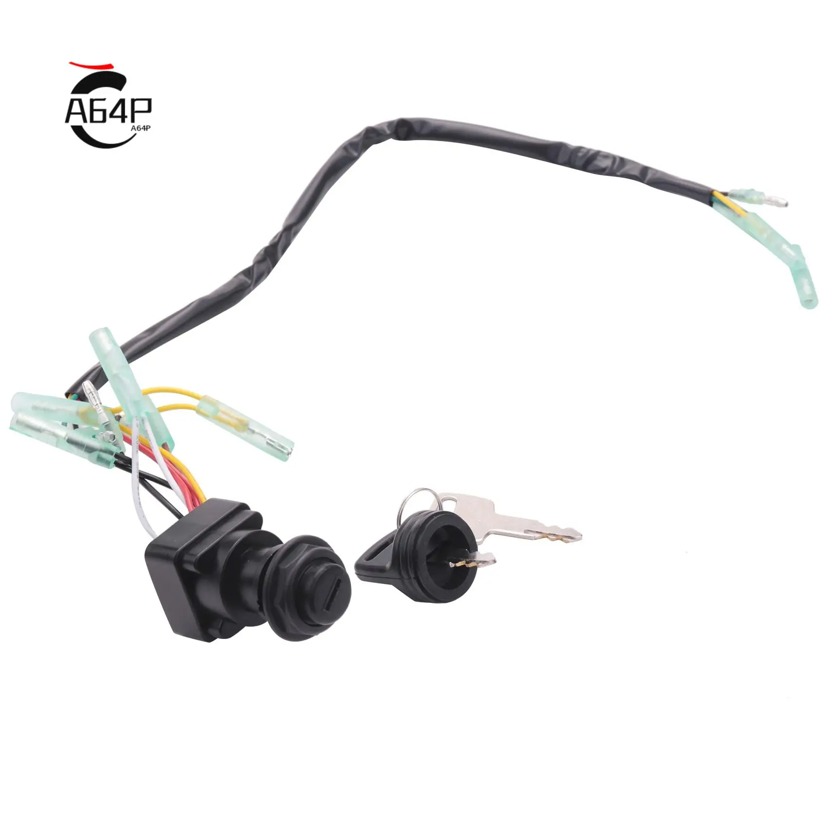 

A64P-Ignition Switch Key Assy For Yamaha Outboard Motor Control Box 703-82510-43-00