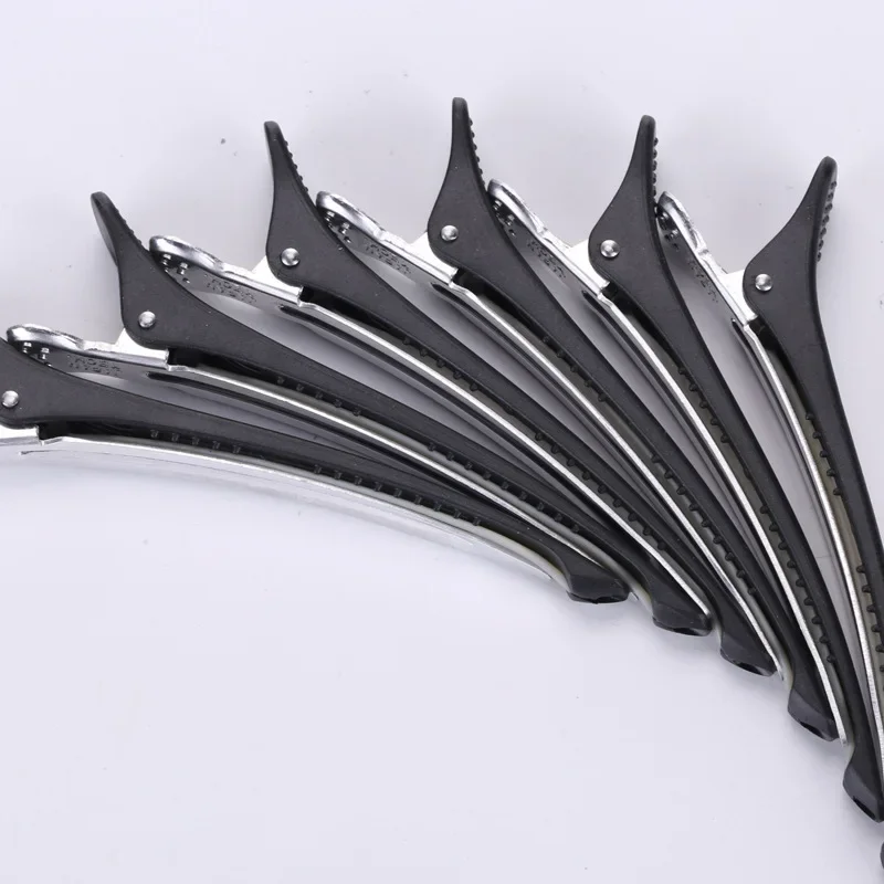 6pcs Alligator Hair Clips Salon Hairdressing Clamps Clips Rubber Hair Sectioning Clip Crocodile Hairpin Hair Styling Accessories