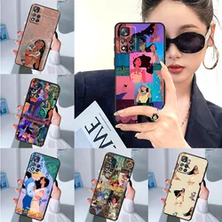 Pocahontas-Funda de teléfono negra para Xiaomi Redmi Note 13, 12, 11, 10, 9 Pro Plus, S T Max E, 4G, 5G, carcasa de silicona suave