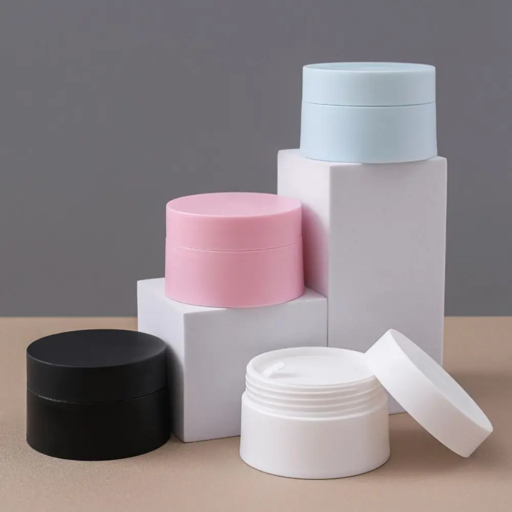 

Colorful Empty Cream Jar Cosmetic Jar Makeup Container Round Refillable Bottle Plastic Box Travel Bottle Tool 5g-100g