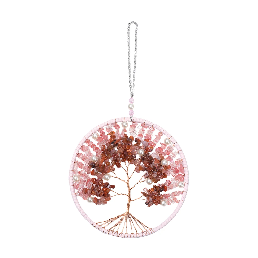 

1pc Life Tree Chime Home Decor Creative Nordic Style Decorative Pendant For Bedroom Party Decoration Pink