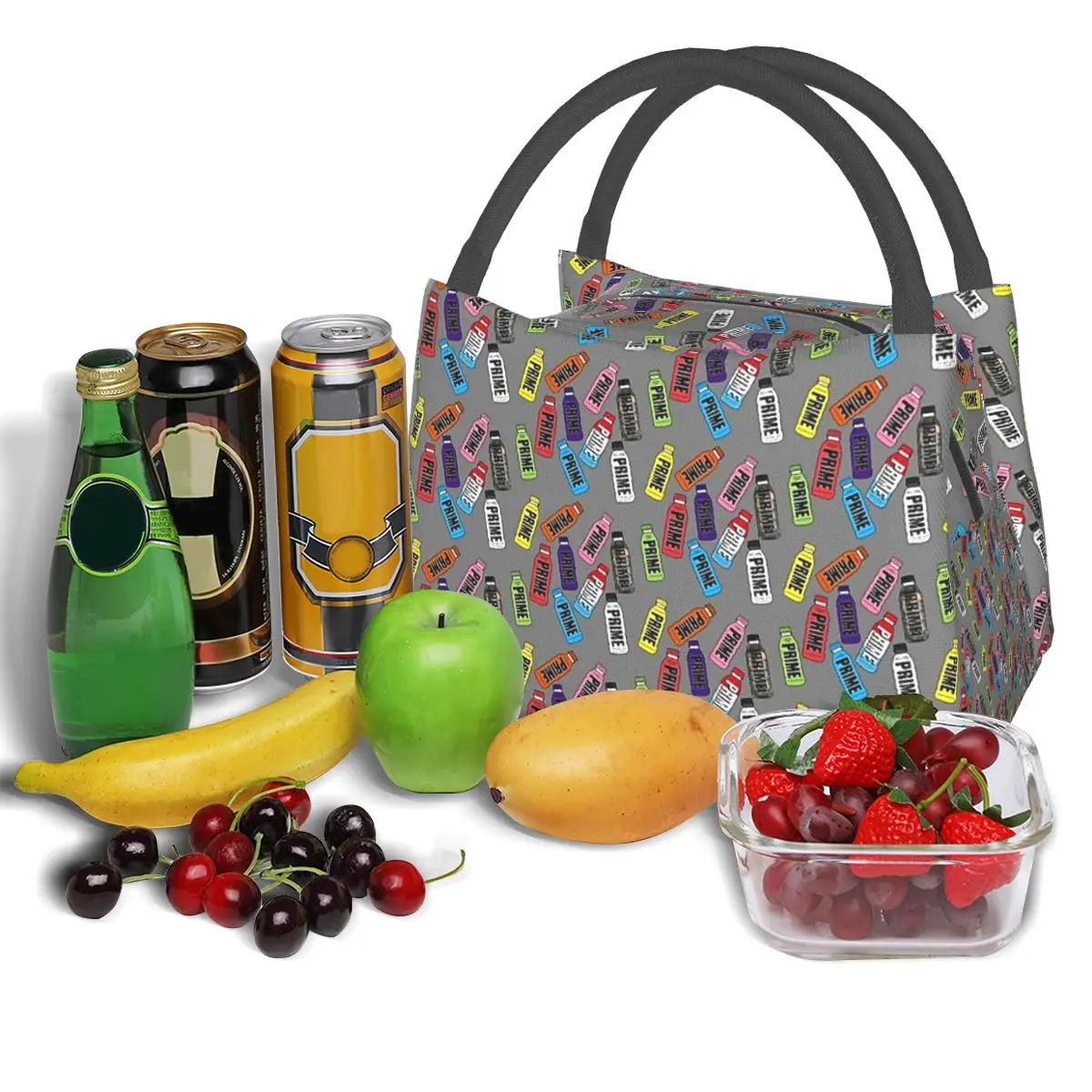 Prime Hydration Lunch Bags para mulheres, Caixa Bento Isolada, Tote de Almoço Portátil, Piquenique à prova de vazamento, Refrigerador, Bolsa térmica para menina, Trabalho