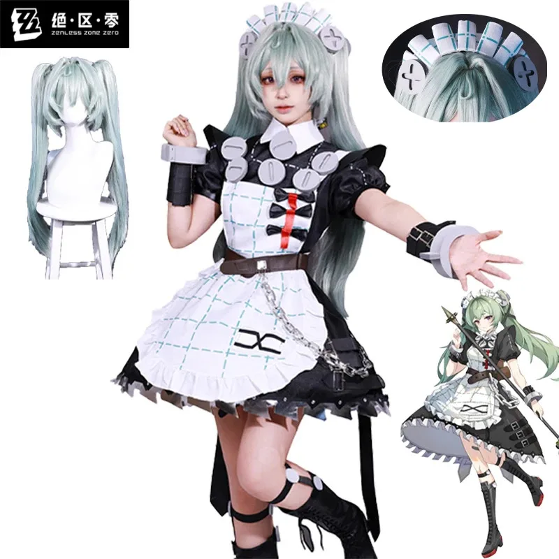 

Corin Wickes Cosplay Costume Game Zenless Zone Zero Black Maid Dress Lolita Halloween Christmas Party Dress for Girls Women